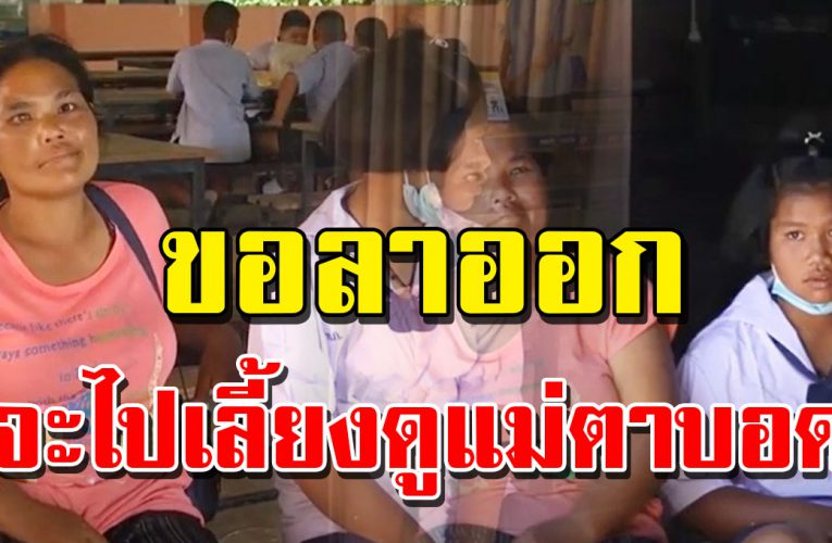 ด.ญ.ป.6 เรียนดีแต่ย ากจน ขอลาออกจากโรงเรียนจะไปหางานทำเลี้ยงดูแม่ต าบ อ ด