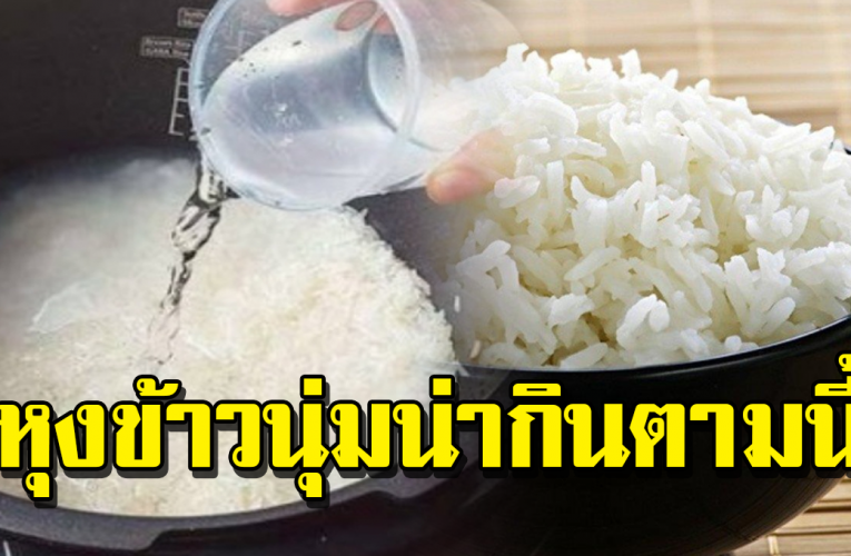 หุงข้าวอย่างไรให้ข้าวน่ากิน หอมนุ่มอร่อย เหมือนกินในร้าน