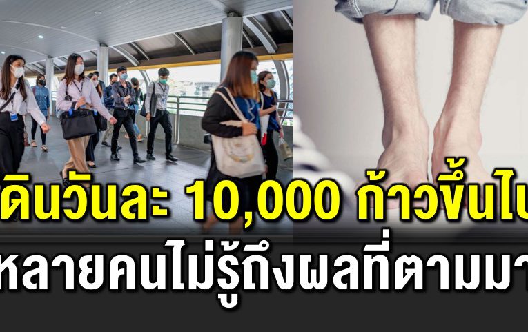 คนที่เดินวันละ 10,000 ก้าวขึ้นไป ค วรรู้ไ ว้